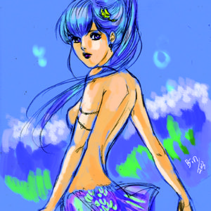 Binah Moon Fantasy Art Poster MB16
