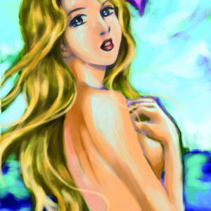 Binah Moon Fantasy Art Poster MB17