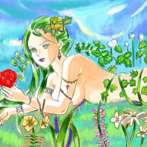 Binah Moon Fantasy Art Poster MB2