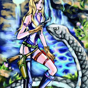 Binah Moon Fantasy Art Poster MB21