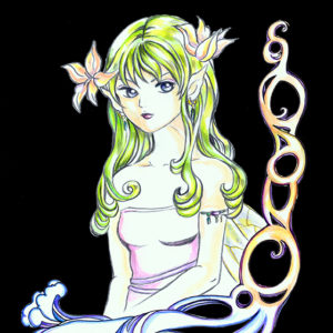 Binah Moon Fantasy Art Poster MB28