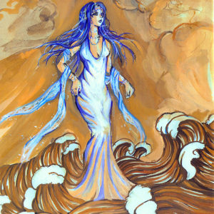 Binah Moon Fantasy Art Poster MB29