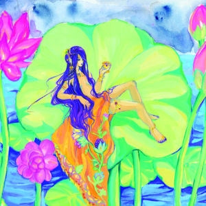 Binah Moon Fantasy Art Poster MB33