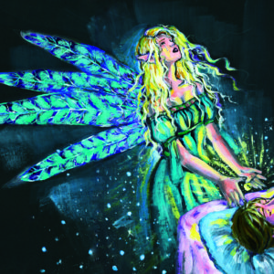 Binah Moon Fantasy Art Poster MB34
