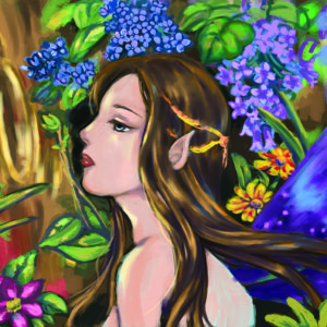 Binah Moon Fantasy Art Poster MB8
